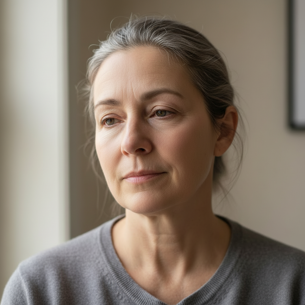 After - same woman refreshed and glowing