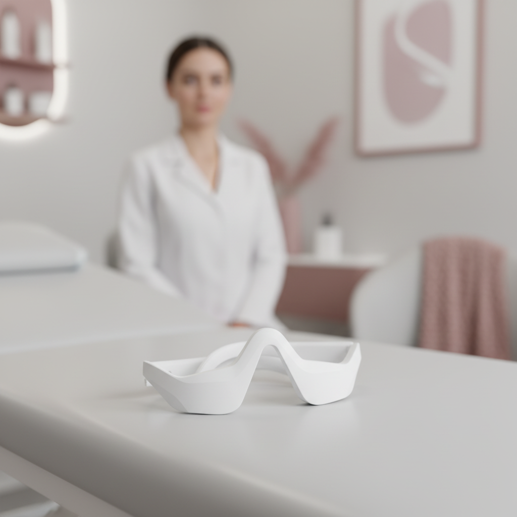 Professional clinical eye massager square format